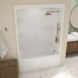 Allia TSR-6032 Acrylic Alcove Right-Hand Drain Three-Piece Tub Shower in White