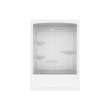Allia TSR-6032 Acrylic Alcove Right-Hand Drain Three-Piece Tub Shower in White