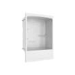 Allia TSR-6032 Acrylic Alcove Right-Hand Drain Three-Piece Tub Shower in White
