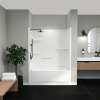 Camelia TS-6032 Acrylic Alcove Left-Hand Drain Two-Piece Tub Shower in White