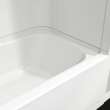 Camelia TS-6032 Acrylic Alcove Left-Hand Drain Two-Piece Tub Shower in White