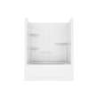 Camelia TS-6032 Acrylic Alcove Left-Hand Drain Two-Piece Tub Shower in White