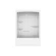 Camelia TSR-6032 Acrylic Alcove Left-Hand Drain One-Piece Tub Shower in White