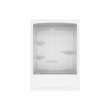 Camelia TSR-6032 Acrylic Alcove Right-Hand Drain One-Piece Tub Shower in White