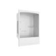 Camelia TSR-6032 Acrylic Alcove Right-Hand Drain One-Piece Tub Shower in White