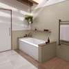 Exhibit 6032 IFS AFR Acrylic Alcove Left-Hand Drain Bathtub in White with Linear Overflow