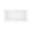 Exhibit 6032 IFS AFR Acrylic Alcove Right-Hand Drain Bathtub in White with Linear Overflow