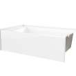 SMIN 6036 IFS AFR AcrylX(TM) Alcove Right-Hand Drain Bathtub in White