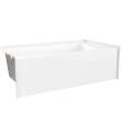 SMIN 6032 IFS AFR AcrylX(TM) Alcove Right-Hand Drain Bathtub in White