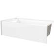 SMIN 6032 IFS AFR AcrylX(TM) Alcove Left-Hand Drain Bathtub in White