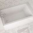 SMIN 6042 IFS AFR AcrylX(TM) Alcove Left-Hand Drain Bathtub in White
