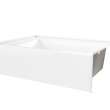 SMIN 6042 IFS AFR AcrylX(TM) Alcove Right-Hand Drain Bathtub in White