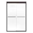 Kameleon 43-47 x 71 in. 6 mm Bypass Shower Door for Alcove Installation with Fluted glass in Dark Bronze