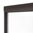 Kameleon 43-47 x 71 in. 6 mm Bypass Shower Door for Alcove Installation with Fluted glass in Dark Bronze