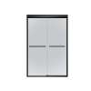 Kameleon 43-47 x 71 in. 6 mm Bypass Shower Door for Alcove Installation with Frost glass in Matte Black