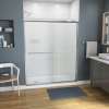 Kameleon 55-59 x 71 in. 6 mm Bypass Shower Door for Alcove Installation with Fluted glass in Chrome