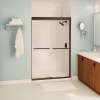 Kameleon 43-47 x 71 in. 8 mm Bypass Shower Door for Alcove Installation with Clear glass in Dark Bronze