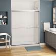 Kameleon 55-59 x 71 in. 8 mm Bypass Shower Door for Alcove Installation with Clear glass in Chrome