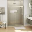 Kameleon 55-59 x 71 in. 8 mm Bypass Shower Door for Alcove Installation with Clear glass in Brushed Nickel