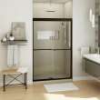 Kameleon SC 43-47 x 71 in. 6 mm Bypass Shower Door for Alcove Installation with Clear glass in Dark Bronze