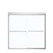 Kameleon SC 55-59 x 57 in. 8 mm Bypass Tub Door for Alcove Installation with Clear glass in Chrome