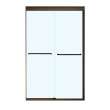 Kameleon SC 43-47 x 71 in. 8 mm Bypass Shower Door for Alcove Installation with Clear glass in Dark Bronze