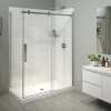 Halo Pro 60 x 32 x 78 3/4 in. 8mm Sliding Shower Door for Corner Installation with Clear glass in Chrome