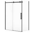 Halo Pro 60 x 32 x 78 3/4 in. 8mm Sliding Shower Door for Corner Installation with Clear glass in Matte Black
