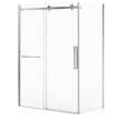 Halo Pro 60 x 32 x 78 3/4 in. 8mm Sliding Shower Door with Towel Bar for Corner Installation with Clear glass in Chrome