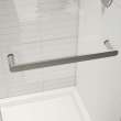 Halo Pro 48 x 36 x 78 3/4 in. 8mm Sliding Shower Door with Towel Bar for Corner Installation with Clear glass in Chrome