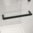 Halo Pro 48 x 36 x 78 3/4 in. 8mm Sliding Shower Door with Towel Bar for Corner Installation with Clear glass in Matte Black