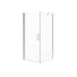Manhattan Square 36 x 36 x 72 in. 6mm Pivot Shower Door for Corner Installation with Clear glass & Round Handle in Chrome