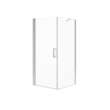 Manhattan Square 36 x 36 x 72 in. 6mm Pivot Shower Door for Corner Installation with Clear glass & Square Handle in Chrome