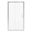 Connect Pro 43 1/2-45 x 76 in. 6mm Sliding Shower Door for Alcove Installation with Clear glass in Chrome