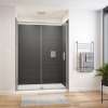 Connect Pro 57-58 1/2 x 76 in. 6mm Sliding Shower Door for Alcove Installation with Clear glass in Chrome