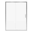 Connect Pro 57-58 1/2 x 76 in. 6mm Sliding Shower Door for Alcove Installation with Clear glass in Chrome