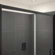 Connect Pro 57-58 1/2 x 76 in. 6mm Sliding Shower Door for Alcove Installation with Clear glass in Matte Black
