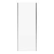 Connect Pro Return Panel for 32 in. Base with Clear glass in Chrome