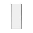Connect Pro Return Panel for 32 in. Base with Clear glass in Matte Black