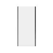 Connect Pro Return Panel for 36 in. Base with Clear glass in Matte Black