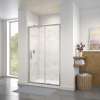 Connect 43 1/2-45 x 72 in. 6mm Sliding Shower Door for Alcove Installation with Clear glass in Chrome