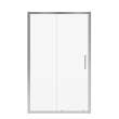 Connect 43 1/2-45 x 72 in. 6mm Sliding Shower Door for Alcove Installation with Clear glass in Chrome
