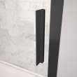 Connect 43 1/2-45 x 72 in. 6mm Sliding Shower Door for Alcove Installation with Clear glass in Matte Black