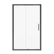 Connect 43 1/2-45 x 72 in. 6mm Sliding Shower Door for Alcove Installation with Clear glass in Matte Black