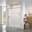 Connect 55 1/2-57 x 72 in. 6mm Sliding Shower Door for Alcove Installation with Clear glass in Chrome
