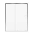 Connect 55 1/2-57 x 72 in. 6mm Sliding Shower Door for Alcove Installation with Clear glass in Chrome