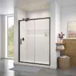 Connect 55 1/2-57 x 72 in. 6mm Sliding Shower Door for Alcove Installation with Clear glass in Matte Black