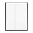 Connect 55 1/2-57 x 72 in. 6mm Sliding Shower Door for Alcove Installation with Clear glass in Matte Black