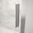 Connect 57-58 1/2 x 72 in. 6mm Sliding Shower Door for Alcove Installation with Clear glass in Chrome