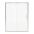 Connect 57-58 1/2 x 72 in. 6mm Sliding Shower Door for Alcove Installation with Clear glass in Brushed Nickel